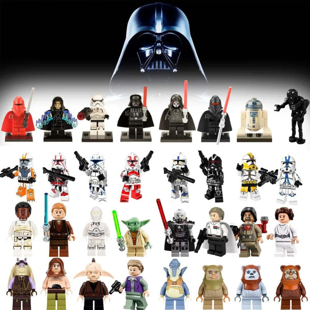

Legoed star wars nouveau personnage figures sets clone soldiers corbata building blocks model Compatible With legoeding kids toy