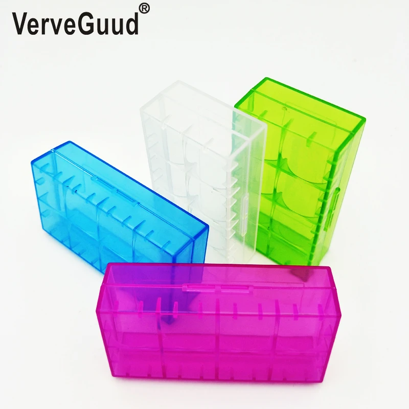 

VerveGuud 1Pcs Plastic Battery Protective Storage Boxes Cases Holder For 18650 18350 16340 CR123A 18500 Battery Free shipping