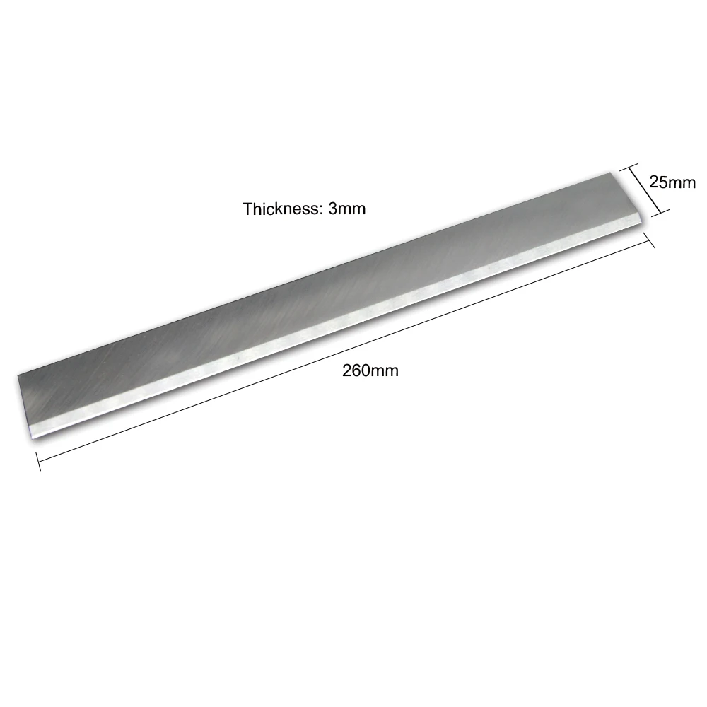 HSS 3 шт. 260 мм рейсмусовый станок и строгальные лезвия столярные ножи 260x25x3 мм перезаточенные для струи JPT260 JPT-260 стартрайт K260