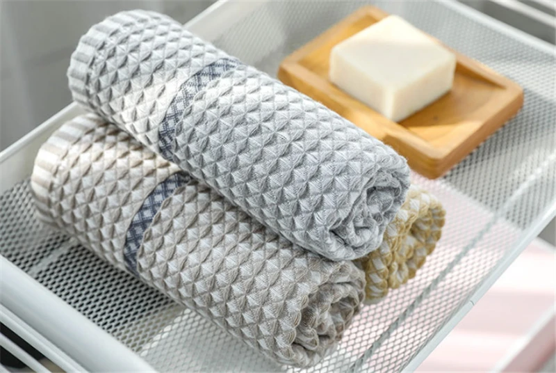 34x75 см Хлопковое полотенце вафельное мягкое Абсорбирующая мочалка индивидуальное полотенце для рук для женщин и мужчин