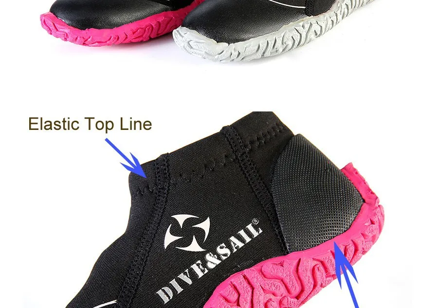 DS-017-4-Premium-5mm-Neoprene-High-Top-Zipper-Boots-and-3mm-Neoprene-Lowt-Top-Pull-On-Shoes-for-Wading,-Fishing,-Diving,-Snorklling-