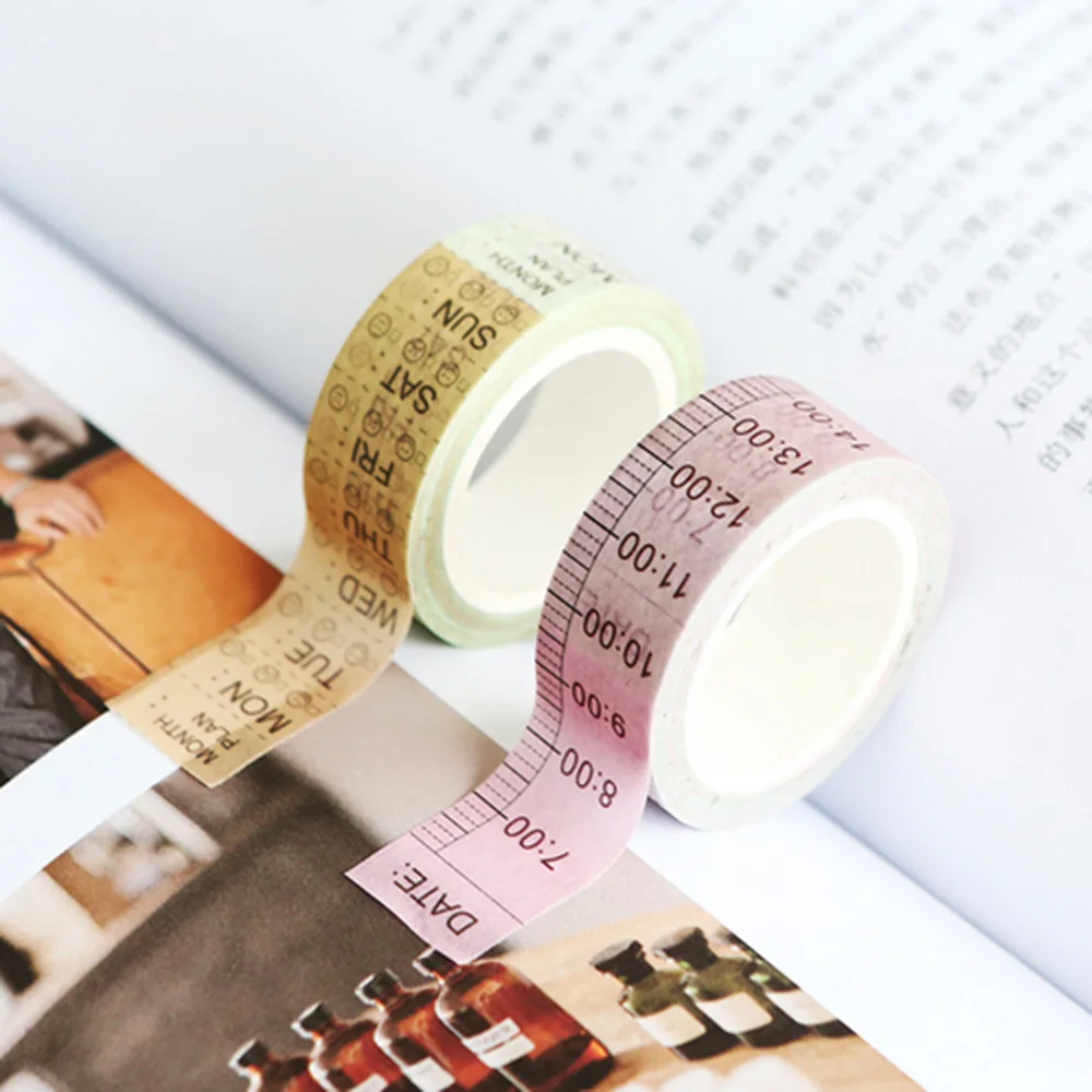 

Winzige Creativ Time Shaft Week Plan Procrastination Account DIY Decorative Paper Tape Stickers Office Stationery Supplier