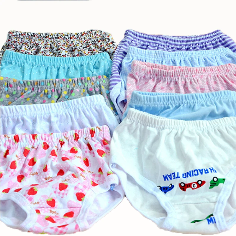 

Fashion Baby Girls Boys Cotton Underwear New Children Cartoon Print Underpants Comfortable Safety Short Briefs HIgh Quality Hot