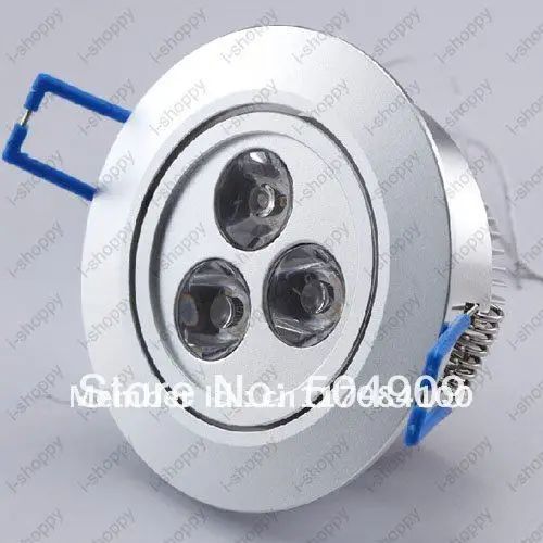 

3W High power 3 LED Recessed Ceiling Down Cabinet Light Fixture Downlight Spotlight Bulb Lamp Warm/Pure White