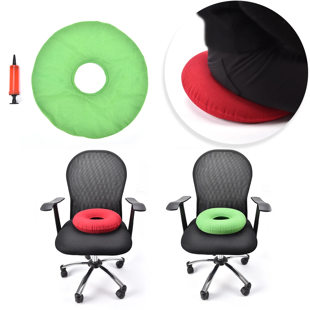 

1PCS Inflatable Round Cushion Vinyl Seat Cushion Medical Hemorrhoid Pillow Sitting Donut Massage Pillow