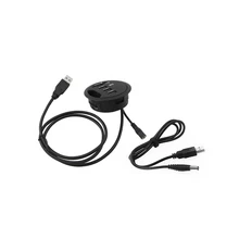 Newest PC Desktop Hol 69*60*24 mm USB 3.0+USB DC Hub Expansion Gadgets Supports Data Read Rechargeable TF SD MMC Card Reader