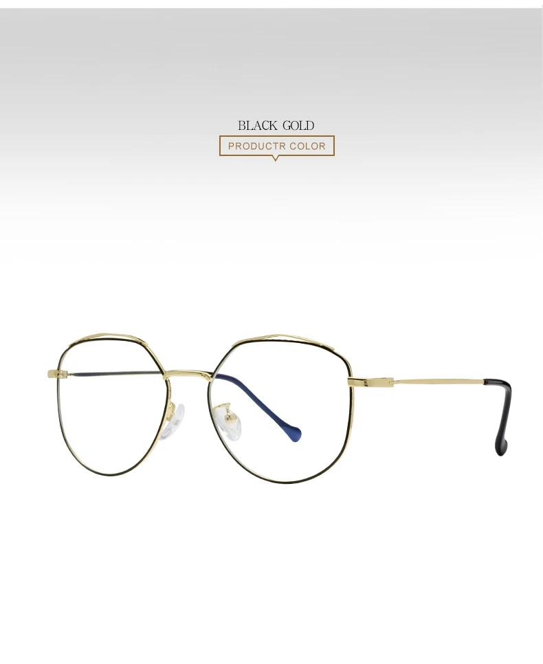 Женские очки против синего цвета, 2 шт. в партии, черные, золотые, розовые, серебряные, RFG1902N