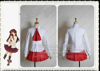 

Japan Game LB Cosplay Costume Lolita Uniform Suits Full Sets Girl Maid Skirt Outfit Halloween Costume Shirt+ Skirt+ Tie