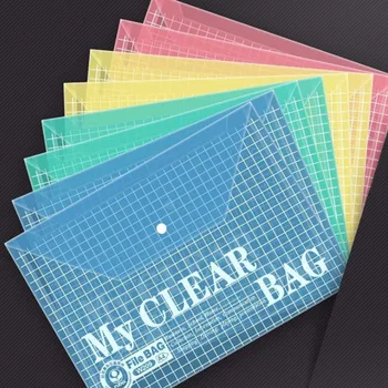

Five File Bags with Thickened A4 Transparent Document Bags