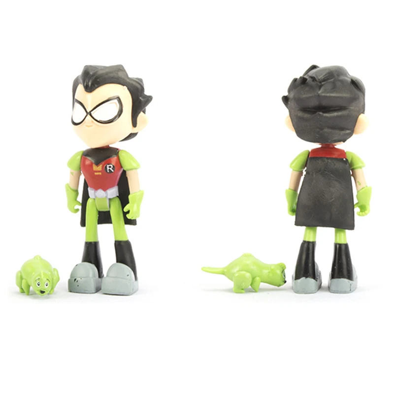 Teening Titanes Go Robin Beast Boy Raven Cyborg экшн-Фигурки Игрушки для девочек и мальчиков Рождественский подарок 7 шт./компл