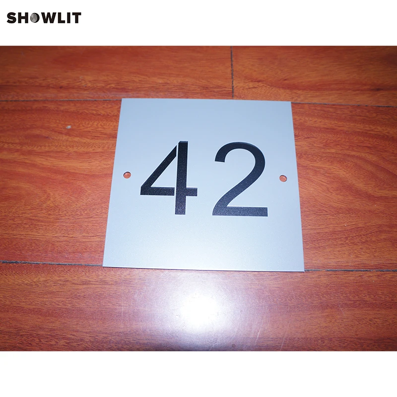 Black Background 2-tile House Number Plaque | Обустройство дома