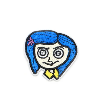 

200pcs/lot Brave Little Girl Embroidery Patches For Clothes Iron on Patch Bag Applique Armband Stickers Diy Accessories SC4130