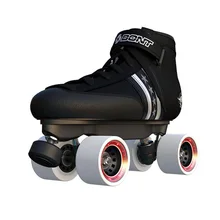 Оригинальные двойные роликовые коньки Bont Quadstar из натуральной кожи, термостойкие ботинки из стекловолокна, 4 колеса, обувь для катания на коньках Patines T4