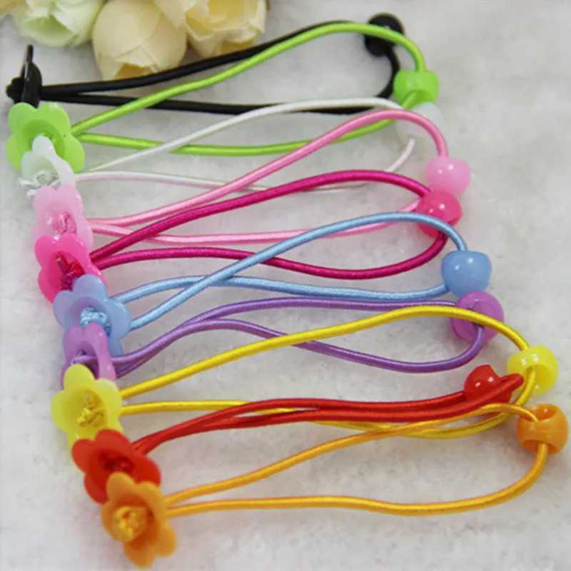 

DIY Unfinished Candy multi colors hair bands for girls rubber bands with cups sticked on cute charms 100pcs/lot