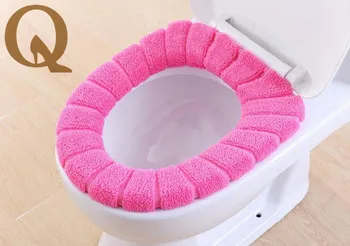 

New Toilet Seat Cover Mat Bathroom Warmer Toilet Washable Cloth Toilet Seat Warmer Pad Plush Toilet Mat Thickening Potty Set