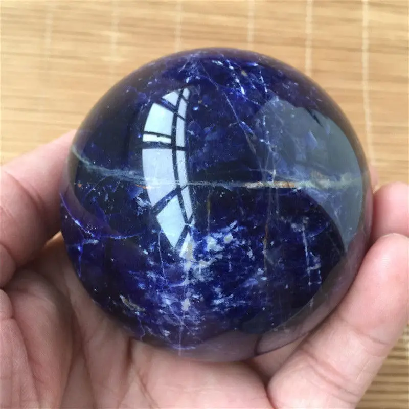 Новое поступление! Натуральный Синий Содалит Сфера КВАРЦЕВЫЙ СФЕРА резьба драгоценный камень мяч Исцеление