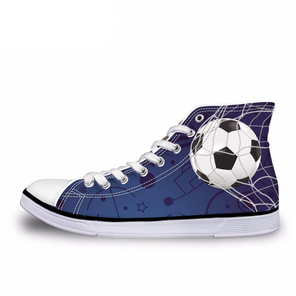 NOISYDESIGNS Hot Men's High Top Canvas Shoes Cool Ball Printed Flats Shoes for Male Men Classic Vulcanize Shoes Boy Sneaker Shoe