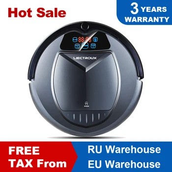 

LIECTROUX B3000 Robot Vacuum Cleaner, With Tone,Virtual Blocker,Self Charge,Remote Control,LED Touch Button,HEPA Filter
