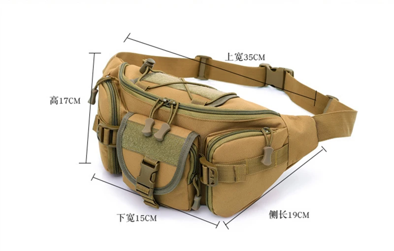 Военный Фанат Сумка Для мужчин спортивный мешок открытый большой емкости Водонепроницаемый талии сумка Велоспорт Бег