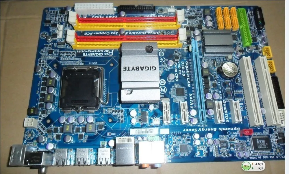 جيجابايت اللوحة الأصلية GA-EP45-UD3L LGA 775 DDR2 EP45-UD3L لوحات p45 سطح اللوحة شحن مجاني جيجابايت اللوحة الأصلية GA-EP45-UD3L LGA 775 DDR2 EP45-UD3L لوحات p45 سطح اللوحة شحن مجاني