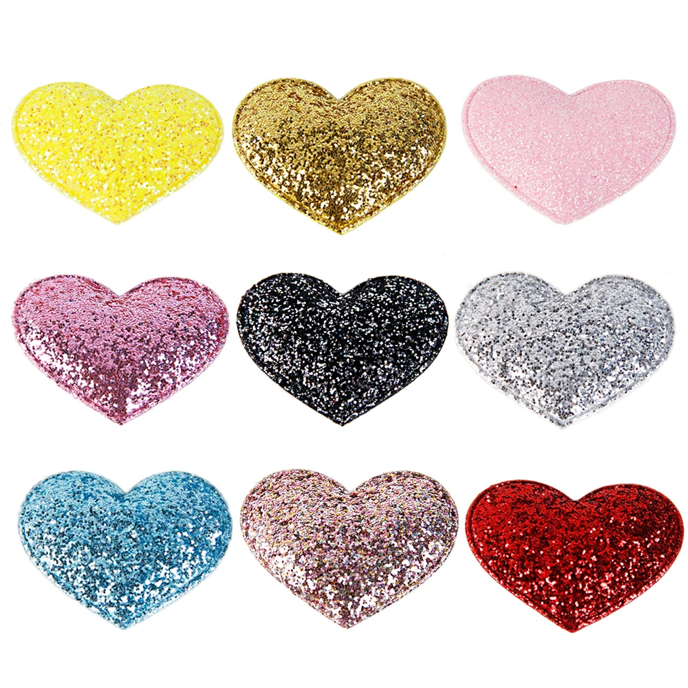 

David accessories glitter heart love rabbit diy decoration crafts accessories 5pieces,DIY handmade materials,5Yc3433