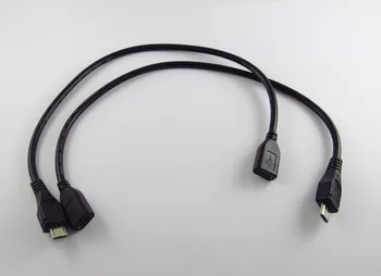 

5pcs Micro USB 5 Pin B Male To Micro USB Female M/F Extension Data Charging Cable 30cm