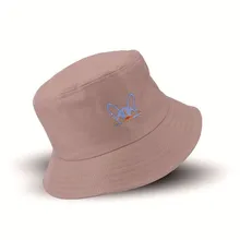 Корейская мода дизайн унисекс Soild Цвет Хлопок животные узор ведро шапки милые летние женские пляжные Солнце Рыбалка ведро шляпы