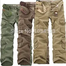 Горячее предложение! Распродажа! Мужские брюки в стиле милитари брюки карго рабочие брюки хлопковые дышащие свободные повседневные брюки с карманом