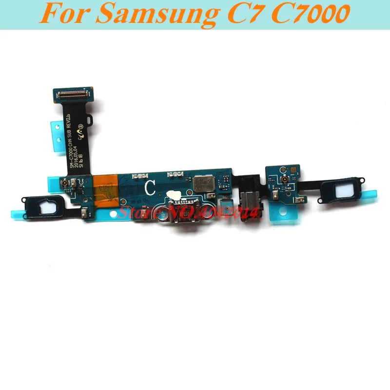 2pcs Original Headphone jack For Samsung C5010 SM C5010 USB Charging port dock with microphone Flex cable connector Replacement