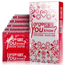 10Pcs Large Size Condom Natural Latex Big Particle Sex Condoms Sex Tool Safe Contraception Sex Products for Men Sex Toys PY735a