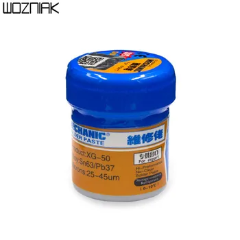 

MECHANIC XG-50 Solder paste no-clean Sn63 Pb37 flux for Hakko 936 Saike 852D++ Soldering iron rework station xg50 paste