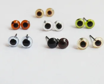 70pcs/lot new arrvial 6/8/10/12/14/16mm glass toy eyes with pin for diy handcraft maerials--color option 1