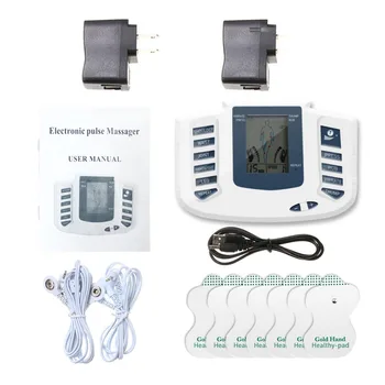 

MQFORU Therapy Massager 16pads Electrical Stimulator Full Body Relax Muscle Therapy Massager LCD Screen Pulse Tens Acupuncture