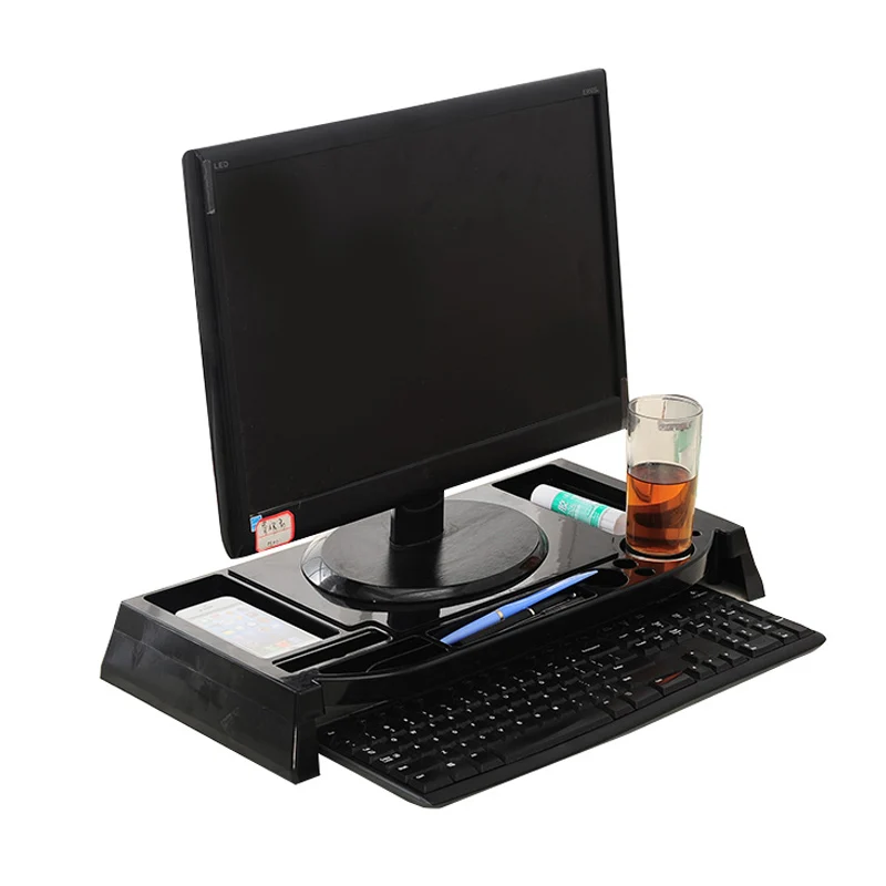 Desktop Keyboard Storage Racks Office Multi Shelf Desk Top tidy stationery Sundries Pen Holder Organizer Accessories