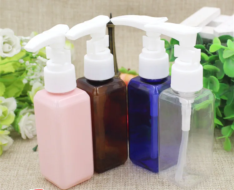 10/20pcs 50ml Travel Makeup Empty Plastic Bottles Flip Cap For Liquid Lotion Cream | Красота и здоровье