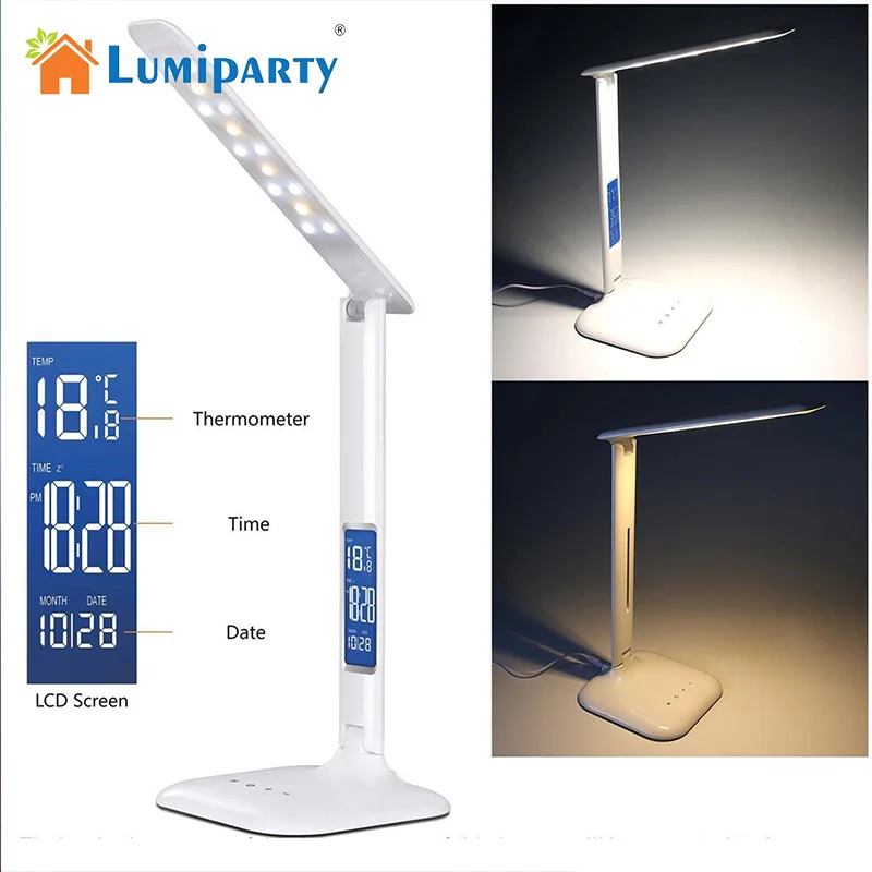 

LumiParty Creative Folding LED Desk Light Eye-caring Dimmable Touch Control Calendar Reading Table Lamp jk30