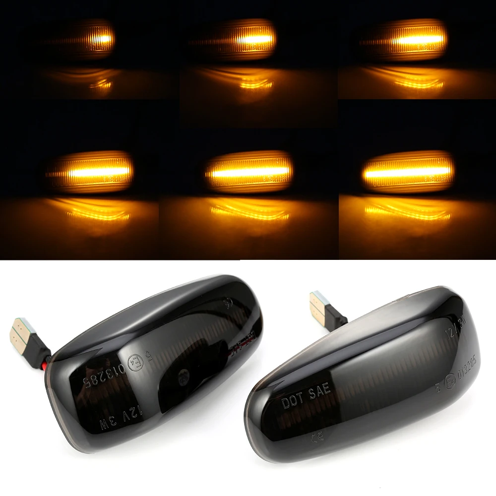 

Led Dynamic Side Maker Light Flowing Car Turn Signal Light Repeater Indicators Lamp For Mercedes BENZ W210 W202 W208 R170 Vito