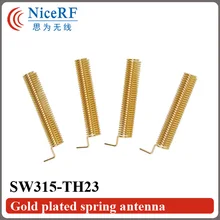100 шт./лот sw315-th23 315 мГц антивибрационные Позолоченные Весна Телевизионные антенны для модуля РФ