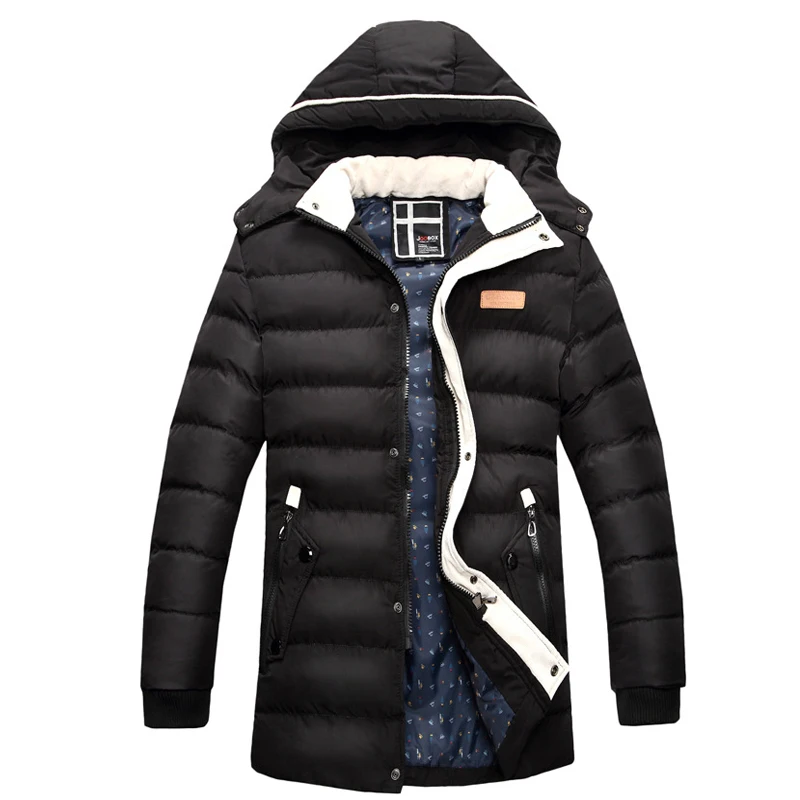 

Winter jacket men fashion cotton warm parka homme men's causal Outwear hoodies clothing mens jackets and coats Plus size XXXL