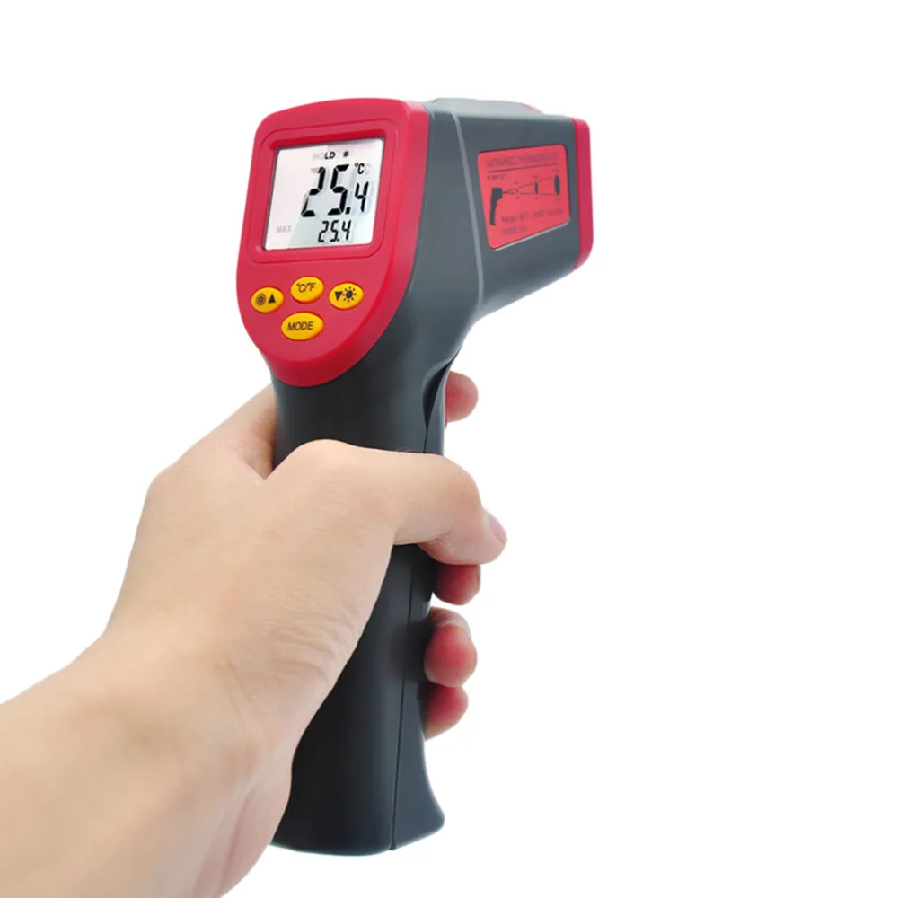 OUTAD Digital Infrared Thermometer Pyrometer LCD Display Portable Gun Multifuctional Temperature Measurement Device New Version |