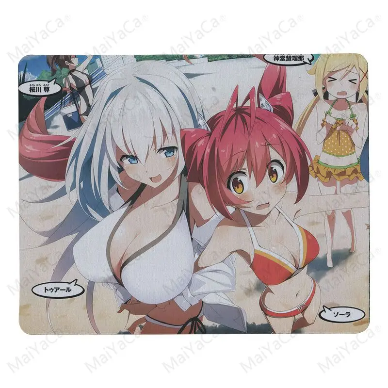 MaiYaCa Suzumiya Kasuga индивидуальные коврики для мышки ноутбук коврик для мышки в стиле аниме маленький размер Компьютерная настольная игра коврик для мыши