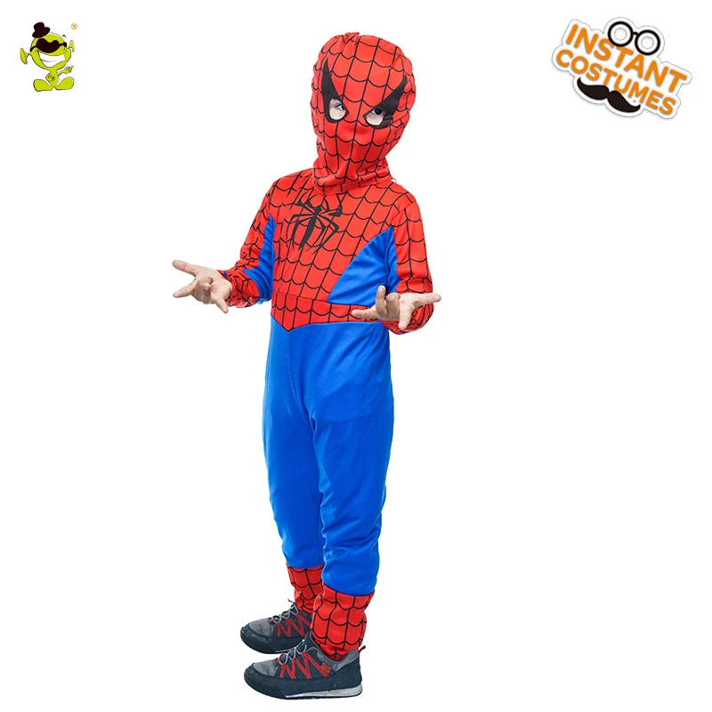 QLQ Хэллоуин мальчика костюмы паука ролевая игра Рождество выступление супергерой паук комбинезон для детей костюм вечерние