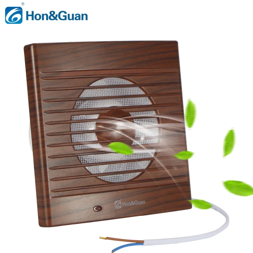

14W 22W Wall Wood Grain Low Noise Ventilating Exhaust Extractor Fan for Bathroom Toilet Kitchen Mounted 220V 110V; 4'' 6''