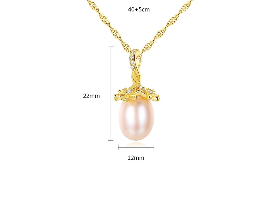 

S925 sterling silver necklace pearl flower silver pendant pendant clavicle simple temperament female necklace C06