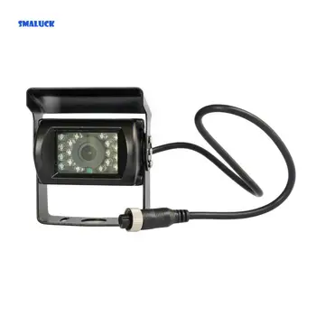 Telecamera SMALUCK CVBS 12V-24V CCD per Furgoni, Autobus e Camion, Impermeabile IP68, Telecamera Posteriore per Retromarcia e Parcheggio con Visione Notturna IR