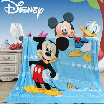 

Disney Cartoon Mickey Mouse Printed Thin Blankets Throws Bedding 150x200cm Size Children Bed Sheet Home Bedroom Decoration