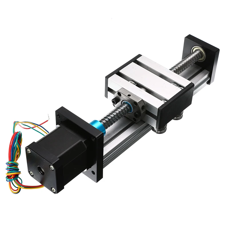 

100/400mm Slide Stroke CNC Linear Motion Lead 42 Motor Actuator Stepper 1204 Ball Screw Slide Stage Stroke For Engraving Machine