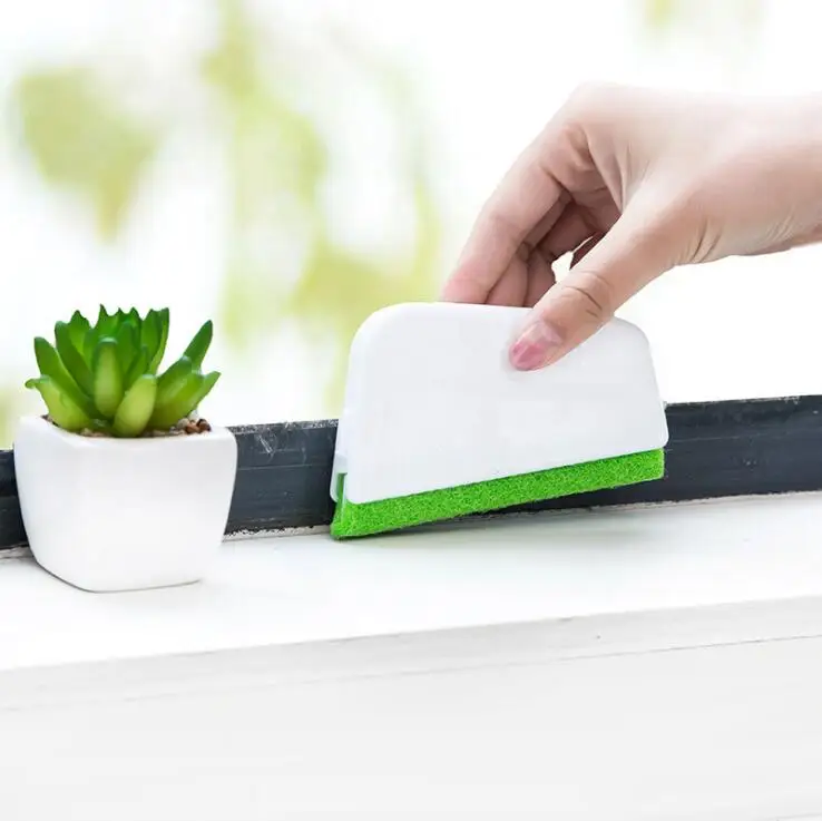 

Window Groove Cleaning Brush House work window Door Gap Dirty cleaning Scraper Brush Plastic Cleaner drop shipping QJ-30