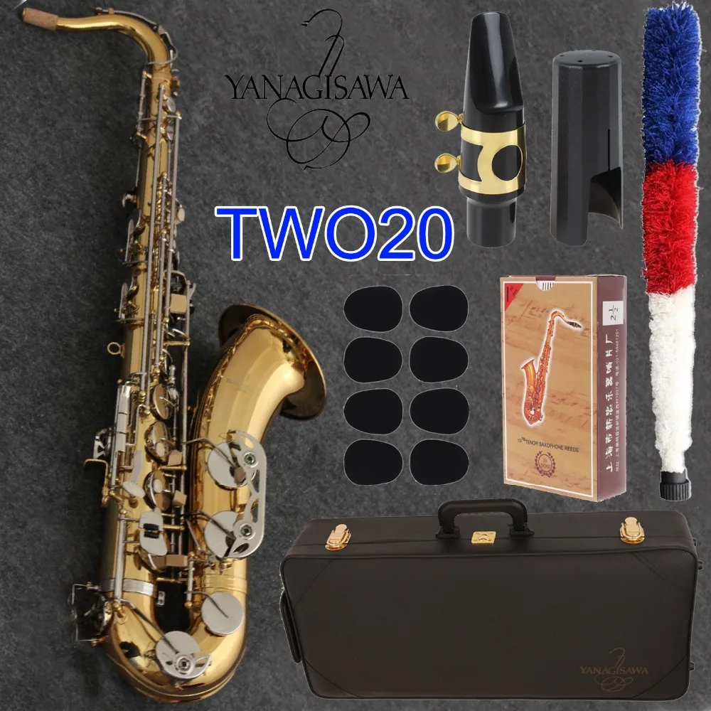 Yanagisawa Tenor Saxophone T WO20 Gold Lacquer Nickel Plated Keys Sax