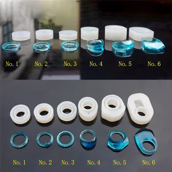 

Silicone Mold finger ring mold 6styles Resin Silicone Mould handmade DIY Craft Jewelry Making epoxy resin molds